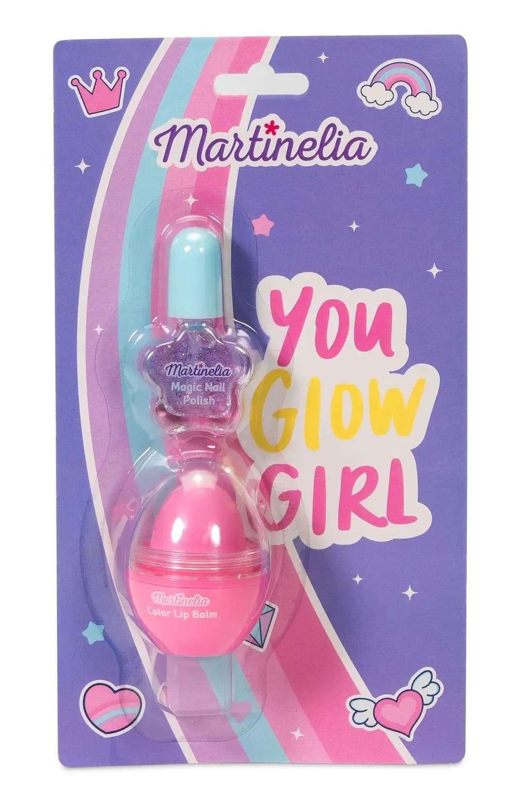 Martinelia Super Girl Kız Çocuk Oje ve Dudak Balmı Makyaj Seti